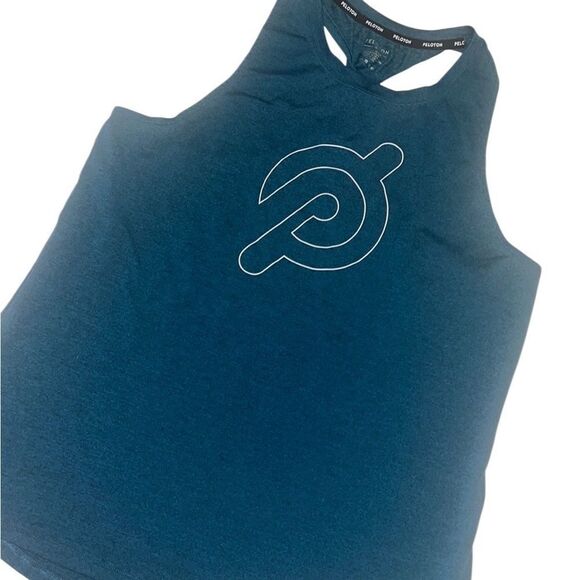 Peloton Ride, Sweat & Love Blue Tank Top Women's Size Medium - Picture 1 of 11